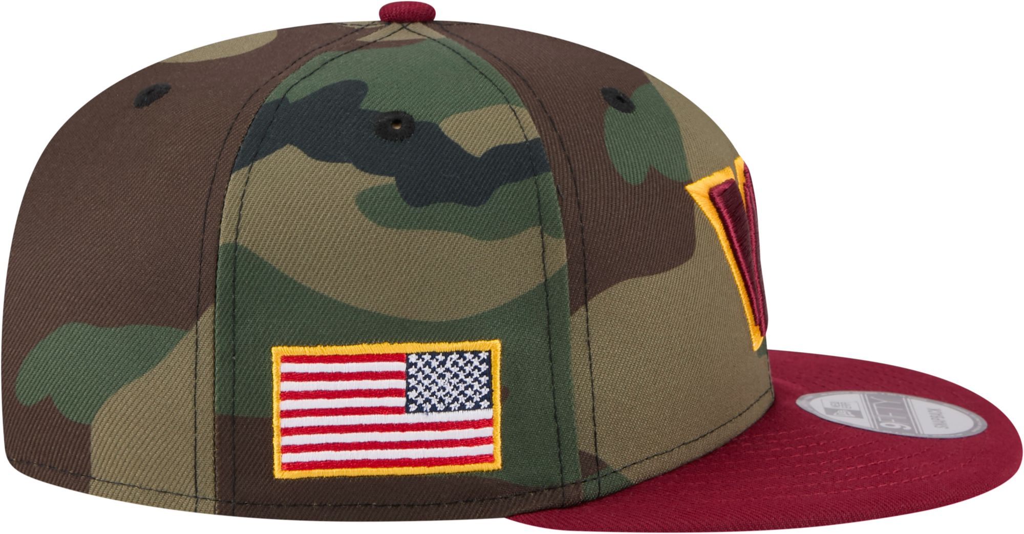 New Era Adult Washington Commanders Camo Salute To Service 2025 9Fifty Adjustable Snapback Hat product image
