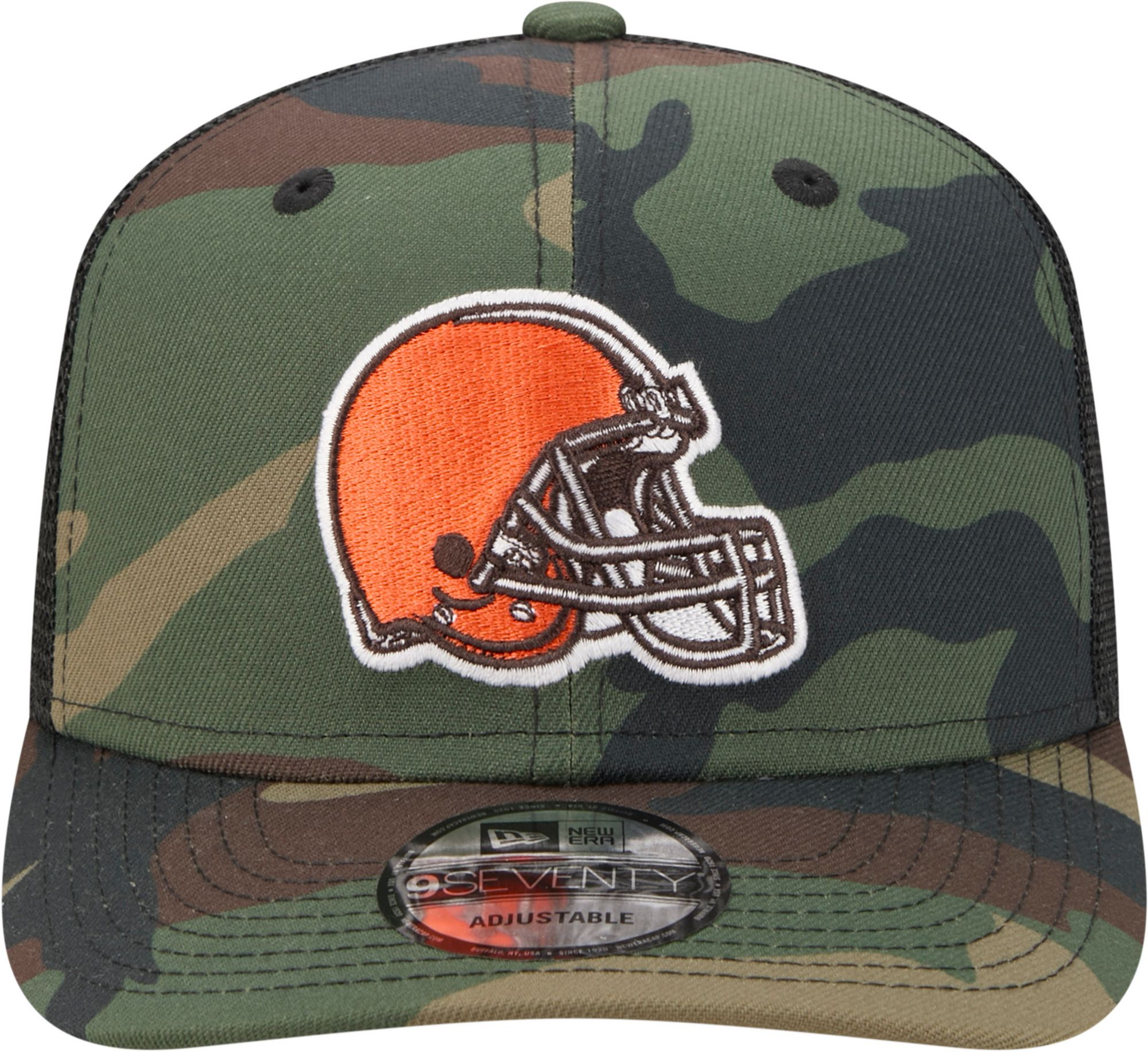 New Era Adult Cleveland Browns Camo Salute To Service 2025 9Seventy Adjustable Trucker Hat product image