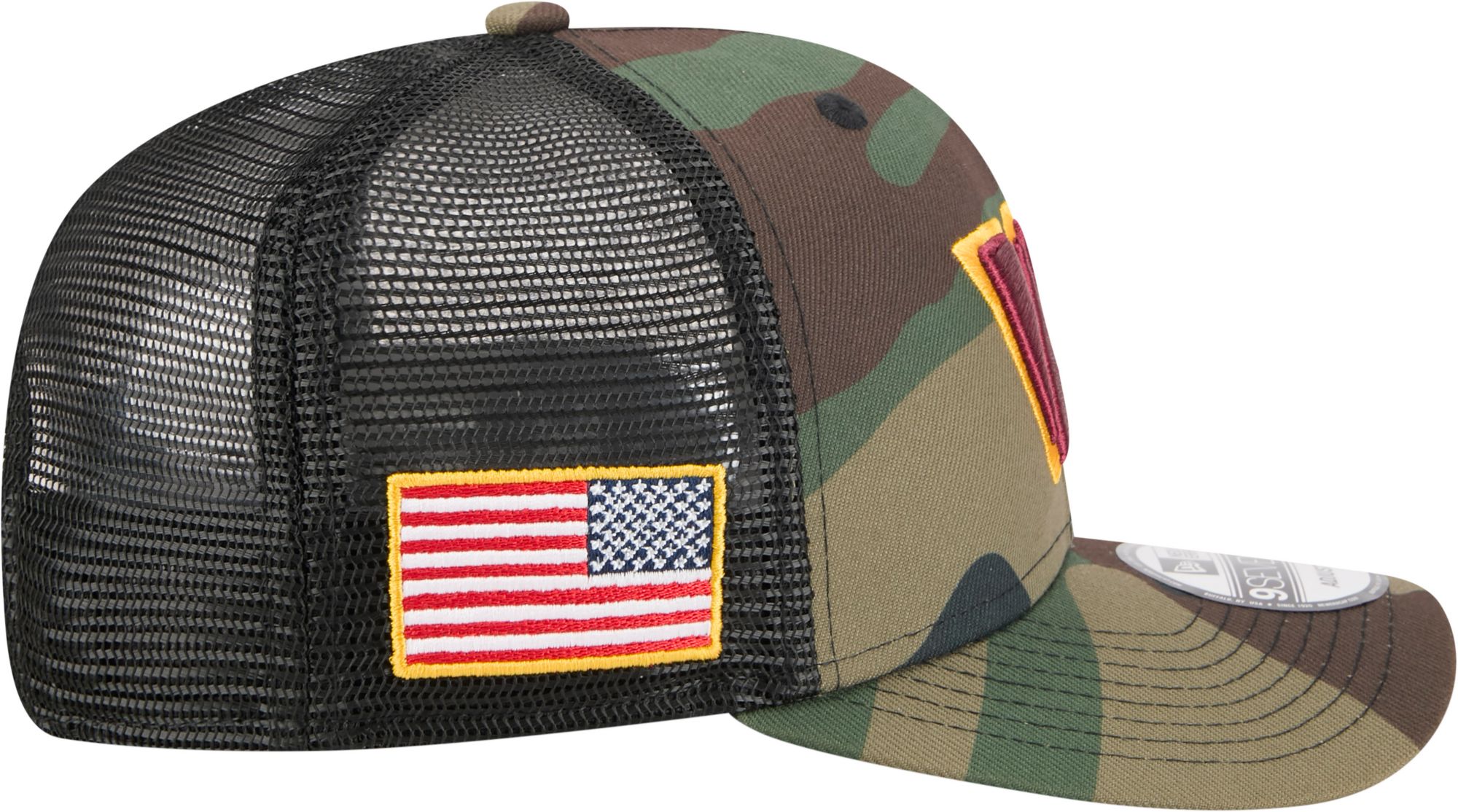 New Era Adult Washington Commanders Camo Salute To Service 2025 9Seventy Adjustable Trucker Hat product image