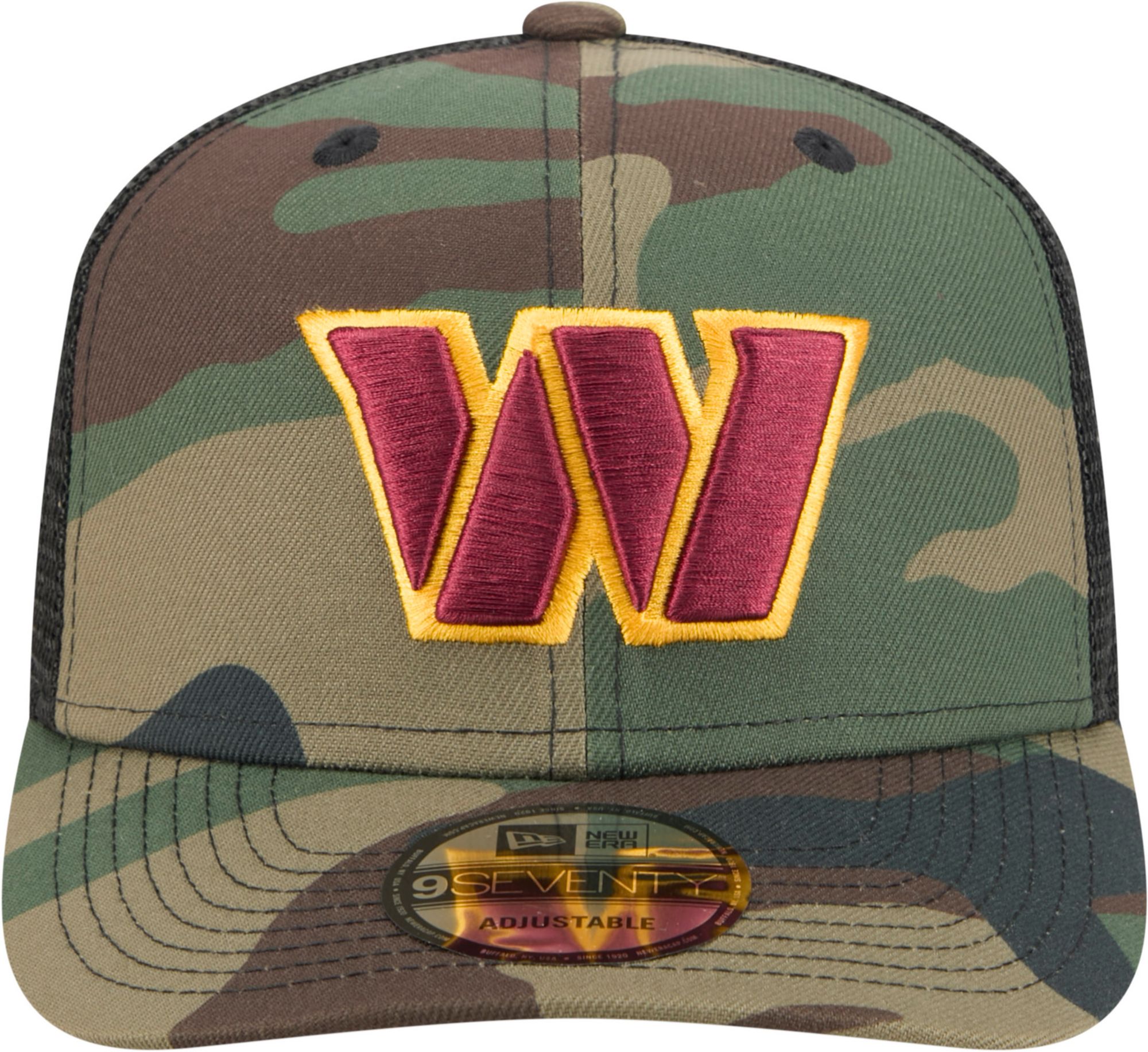 New Era Adult Washington Commanders Camo Salute To Service 2025 9Seventy Adjustable Trucker Hat product image