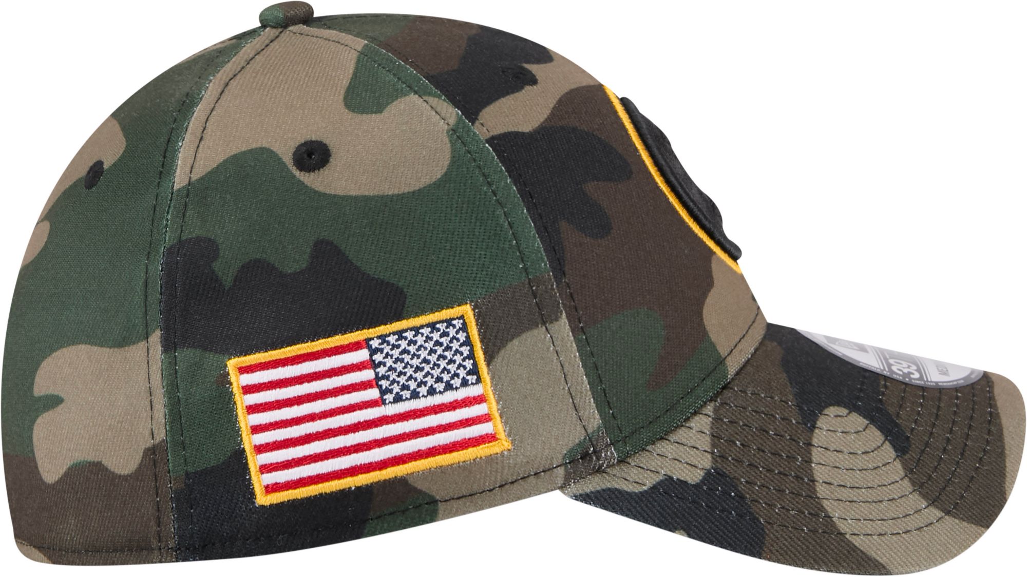 New Era Adult Pittsburgh Steelers Camo Salute To Service 2025 39Thirty Stretch Fit Hat product image