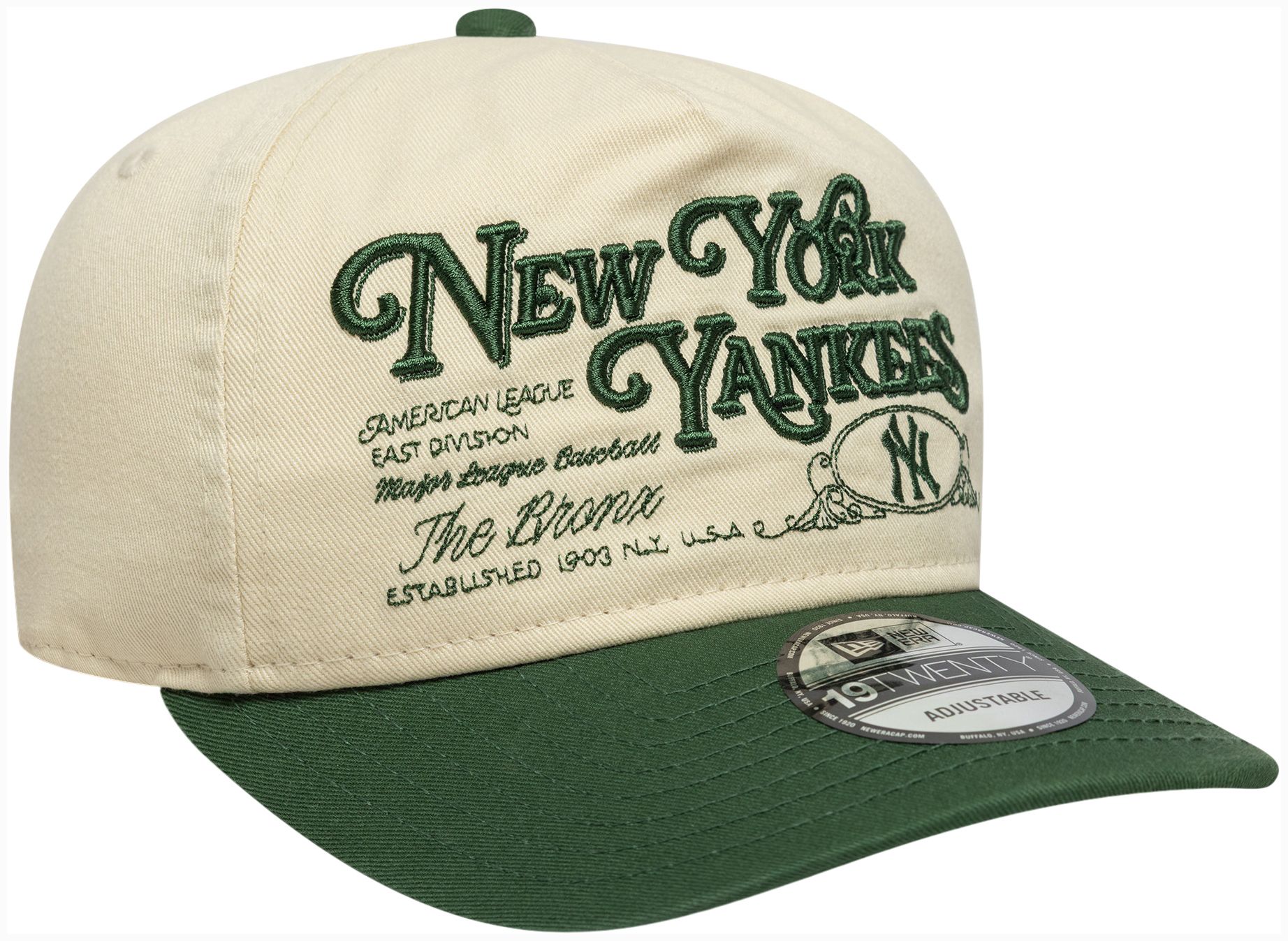 New Era Adult New York Yankees Cream 19Twenty Washed Graphic Hat product image