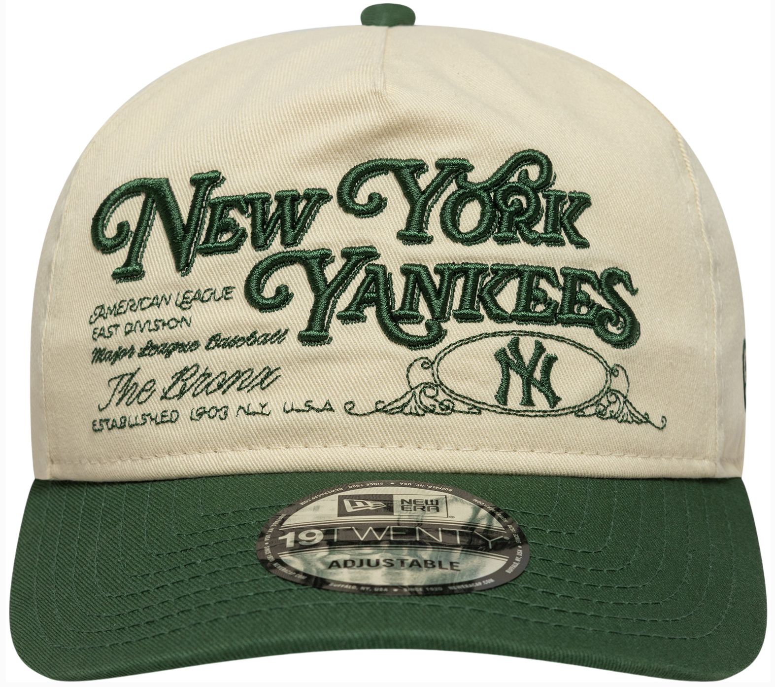 New Era Adult New York Yankees Cream 19Twenty Washed Graphic Hat product image