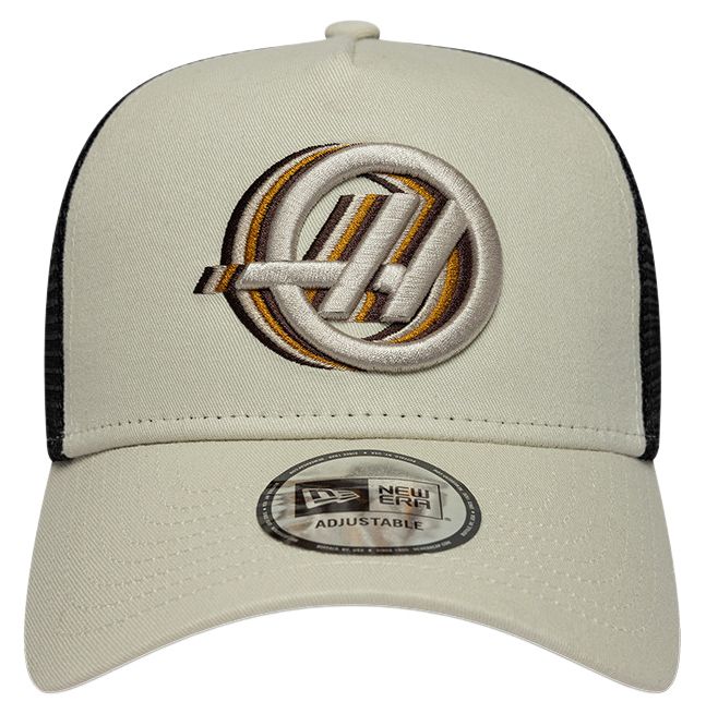 New Era Men's F1 Haas Cream Adjustable Trucker Hat product image