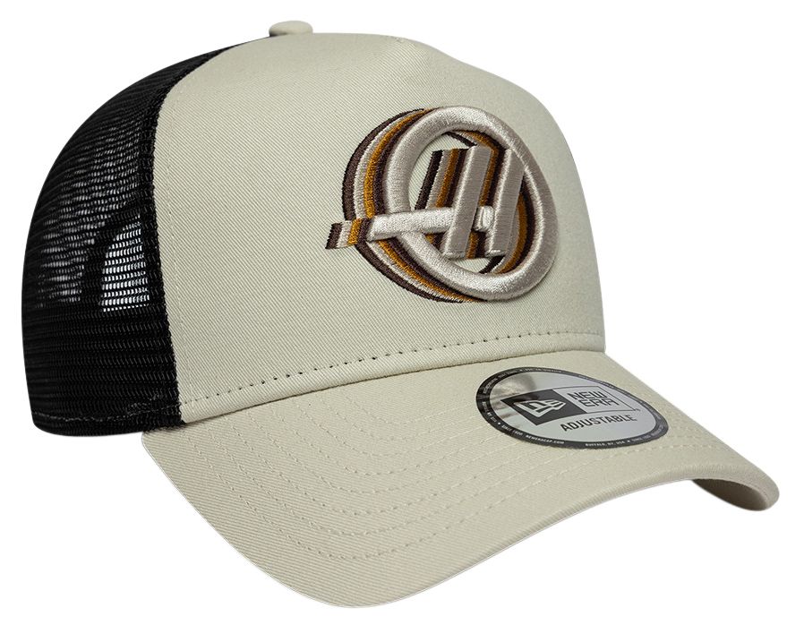 New Era Men's F1 Haas Cream Adjustable Trucker Hat product image