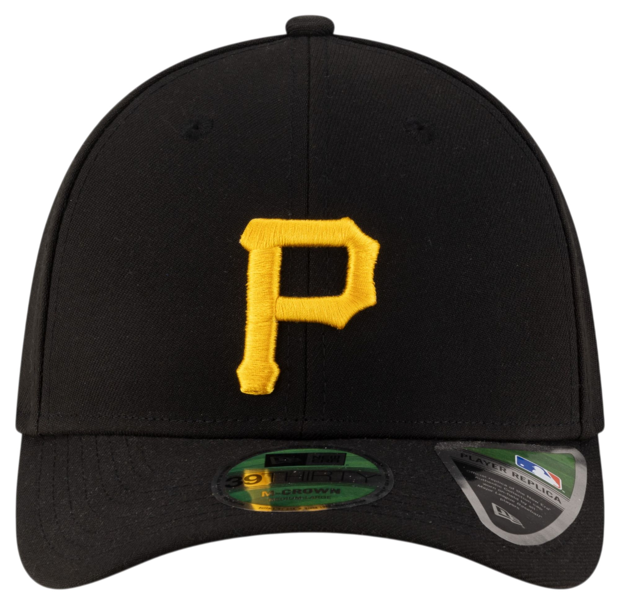 New Era Adult Pittsburgh Pirates Black Game 39Thirty Replica Player Hat product image