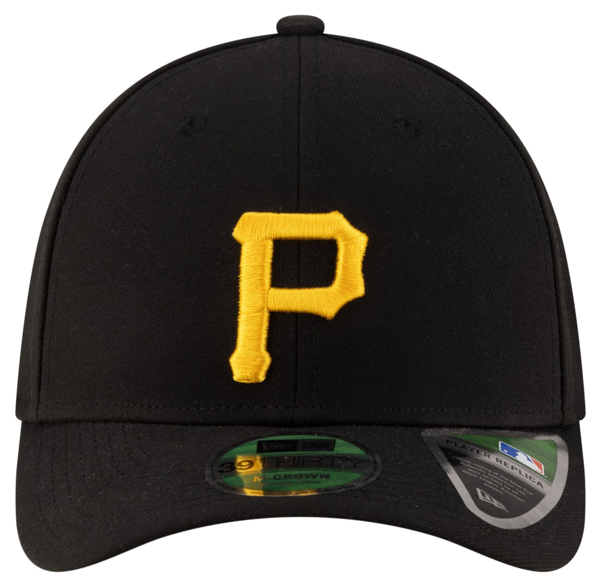 New Era Adult Pittsburgh Pirates Black Game 39Thirty Replica Player Hat product image