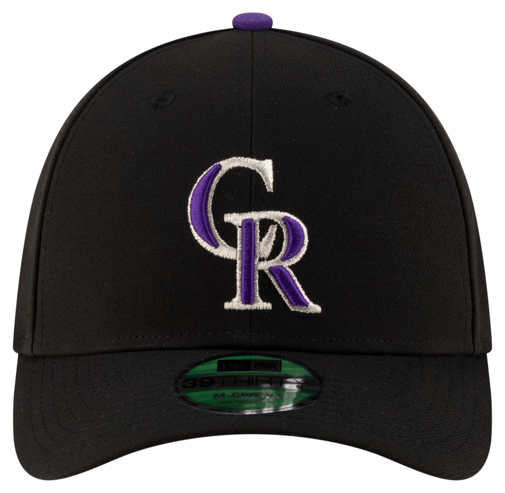 New Era Adult Colorado Rockies Black Game 39Thirty Replica Player Hat product image