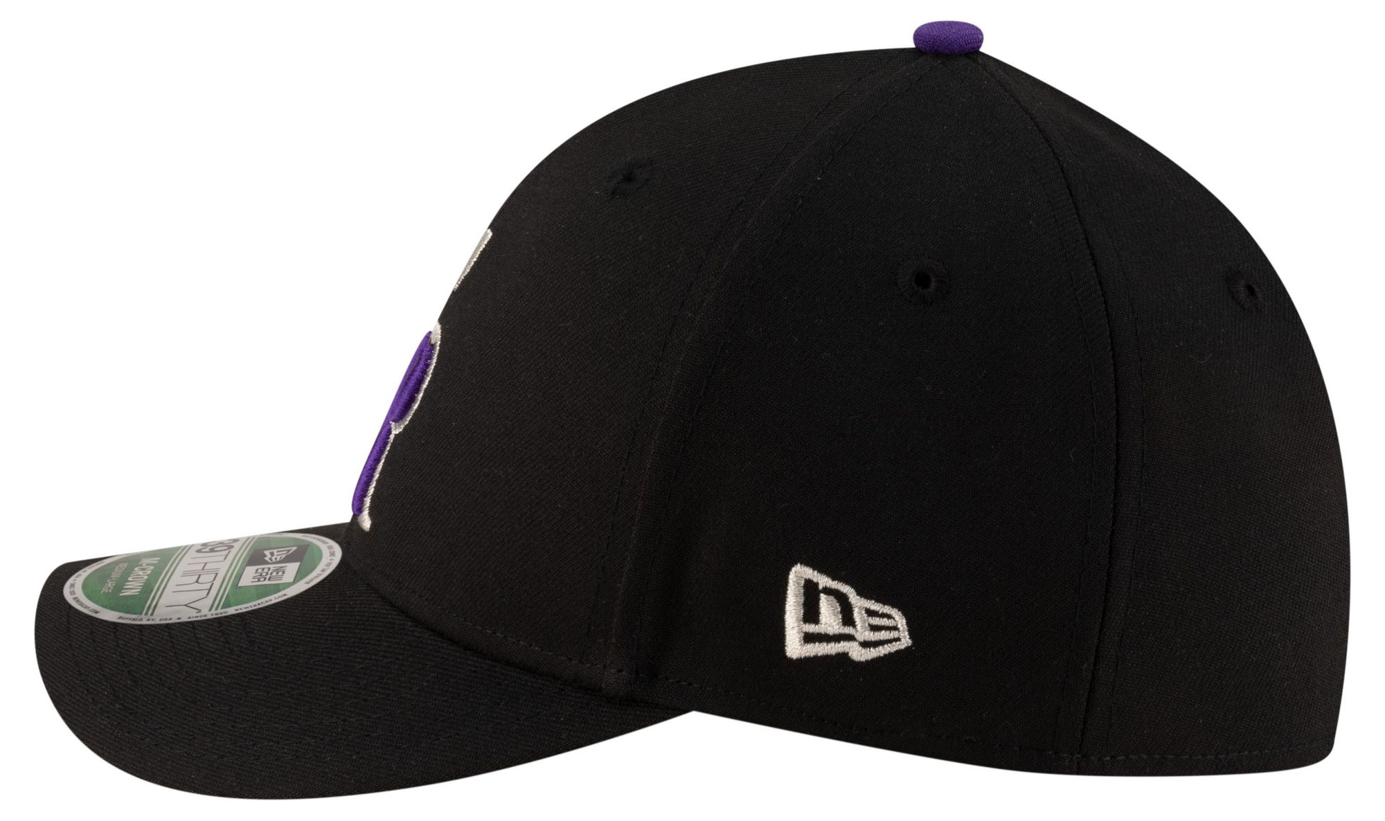 New Era Adult Colorado Rockies Black Game 39Thirty Replica Player Hat product image