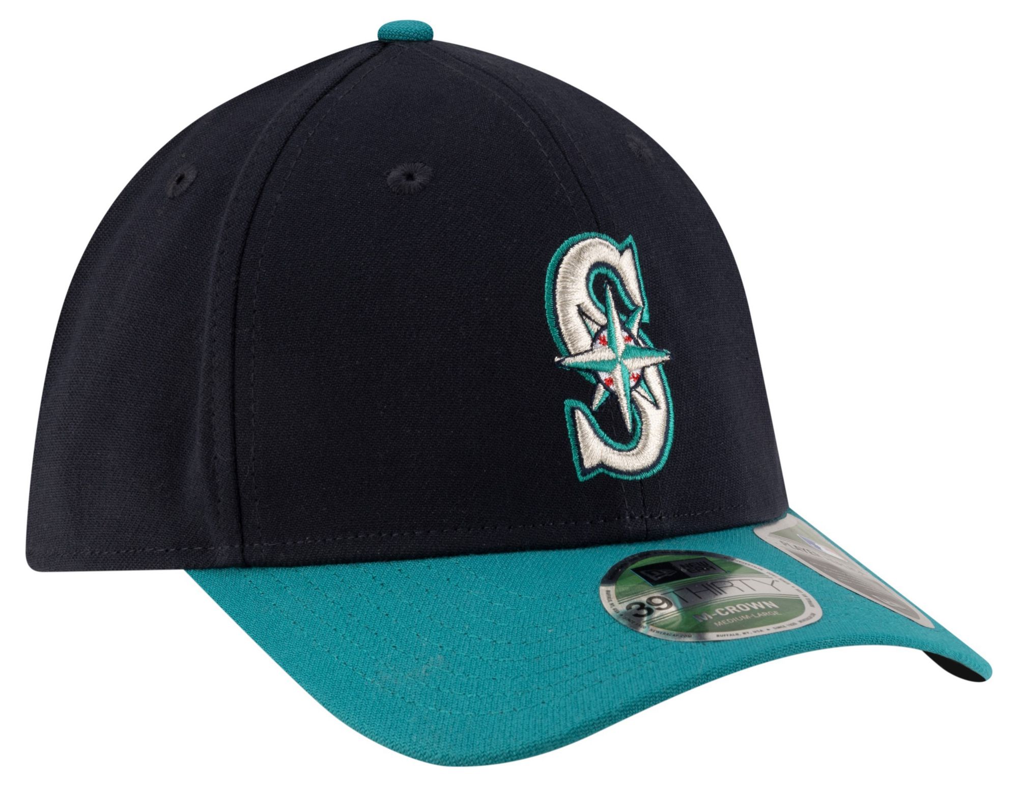 New Era Adult Seattle Mariners Navy Alternate 39Thirty Replica Player Hat product image