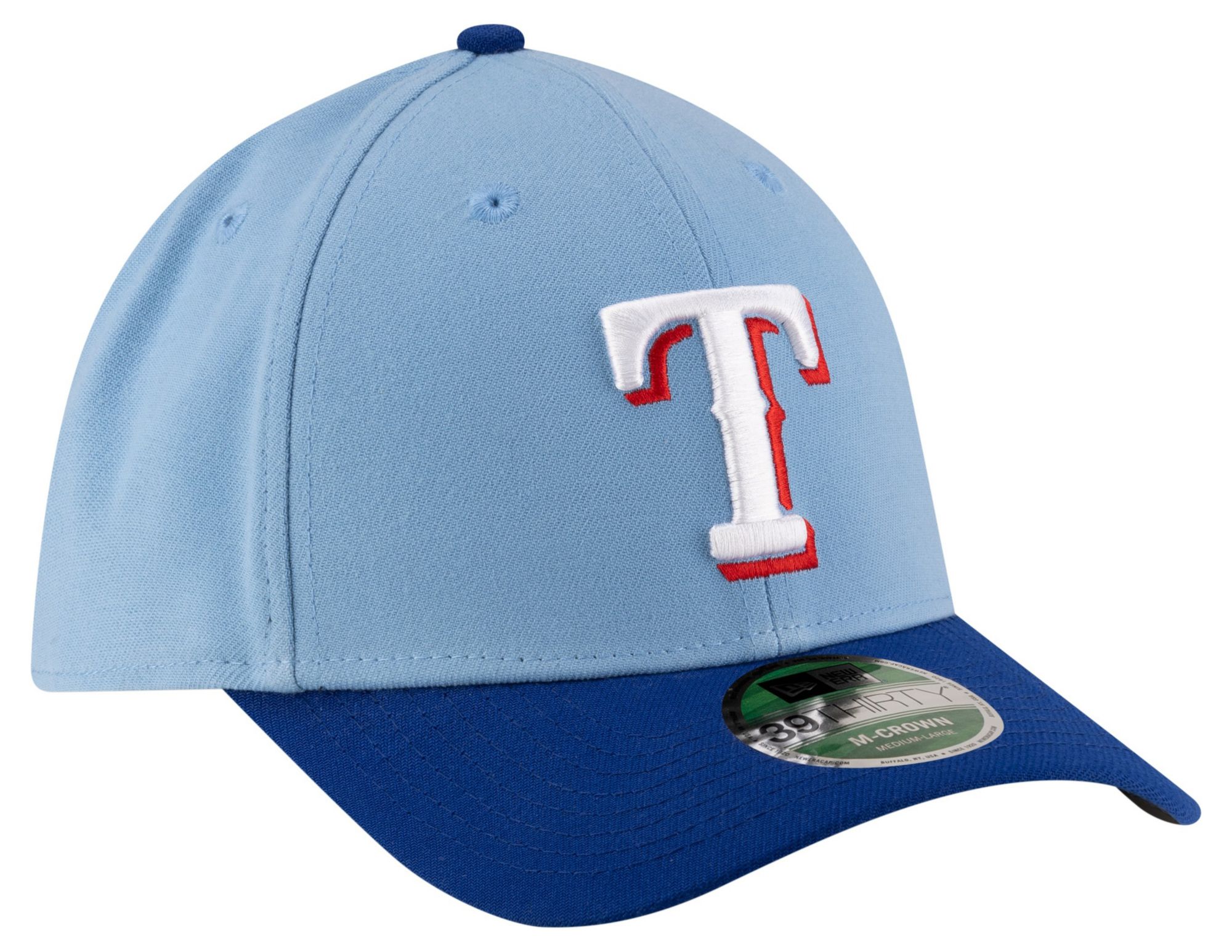 New Era Adult Texas Rangers Light Blue Alternate 39Thirty Replica Player Hat product image