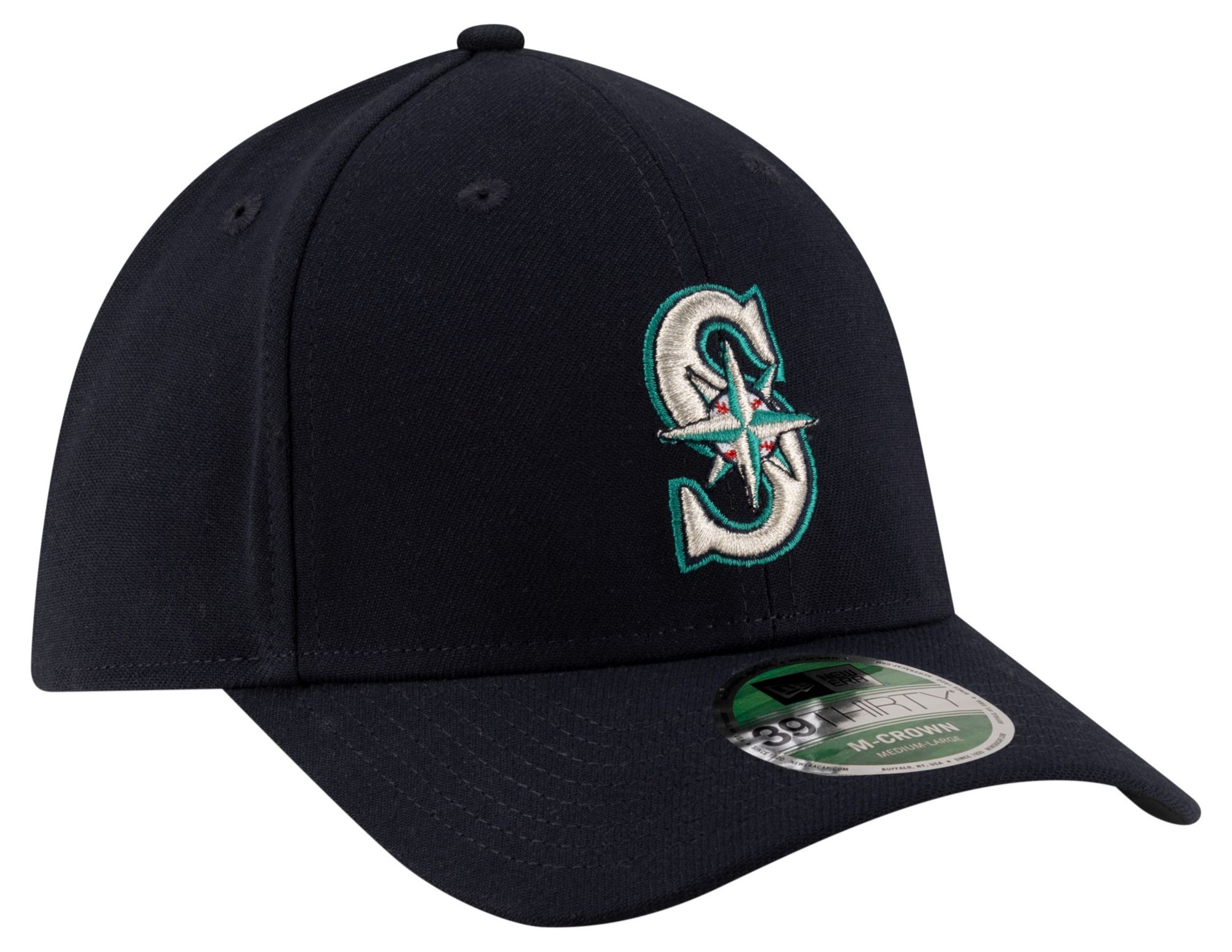 New Era Adult Seattle Mariners Navy Game 39Thirty Replica Player Hat product image