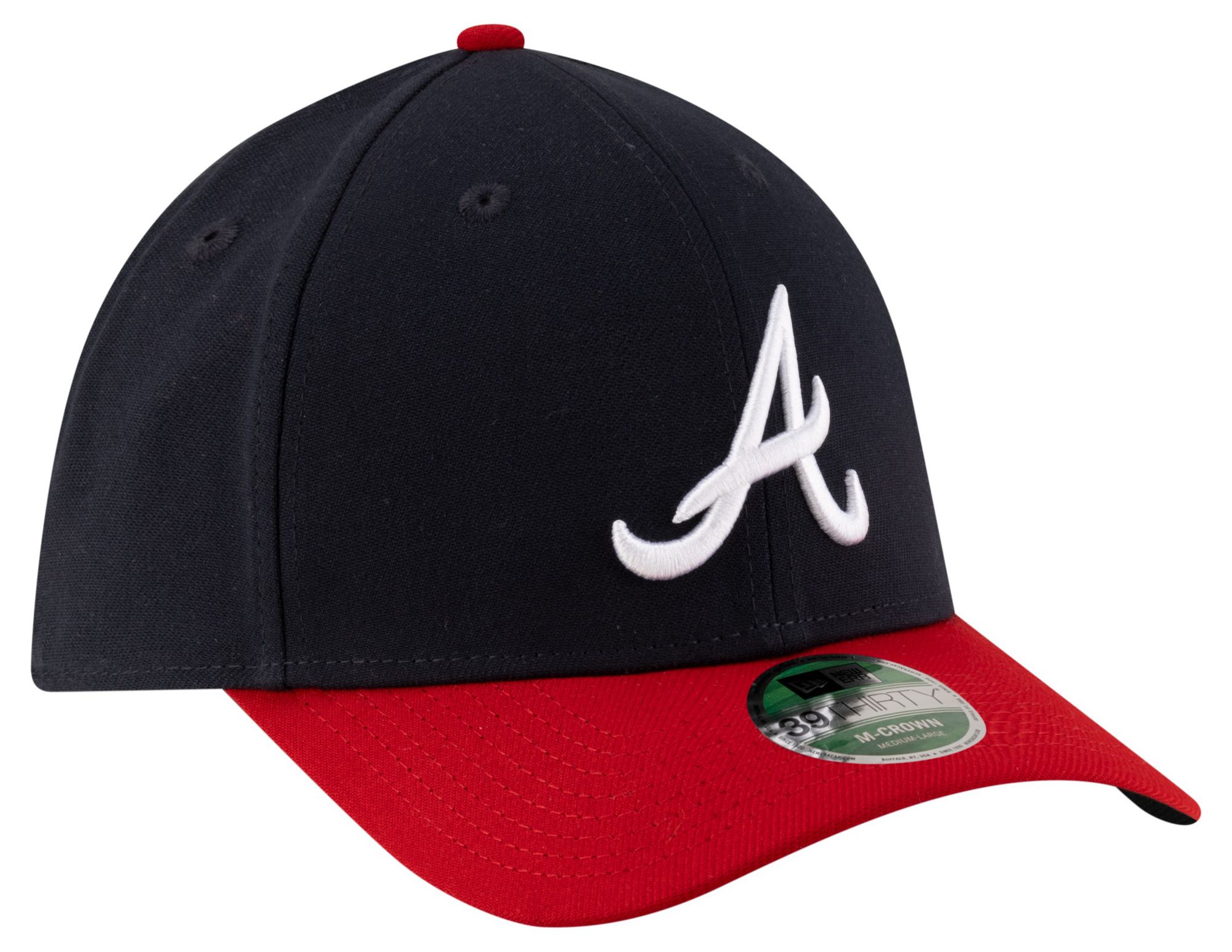 New Era Youth Atlanta Braves Navy Home 39Thirty Replica Player Hat product image