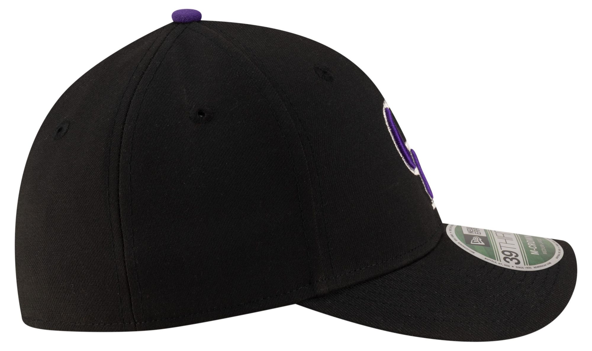 New Era Youth Colorado Rockies Black Game 39Thirty Replica Player Hat product image