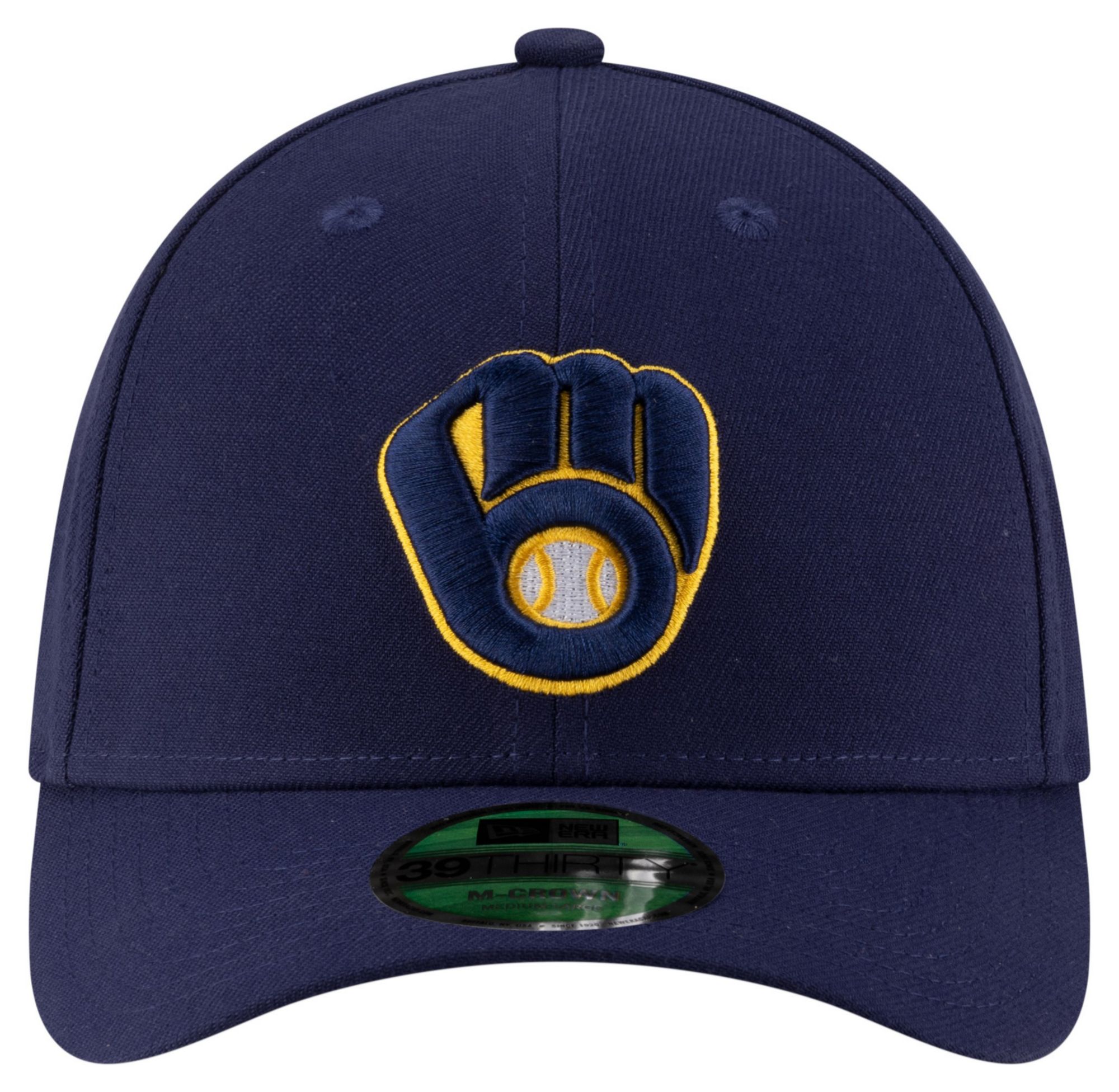 New Era Youth Milwaukee Brewers Navy Home 39Thirty Replica Player Hat product image