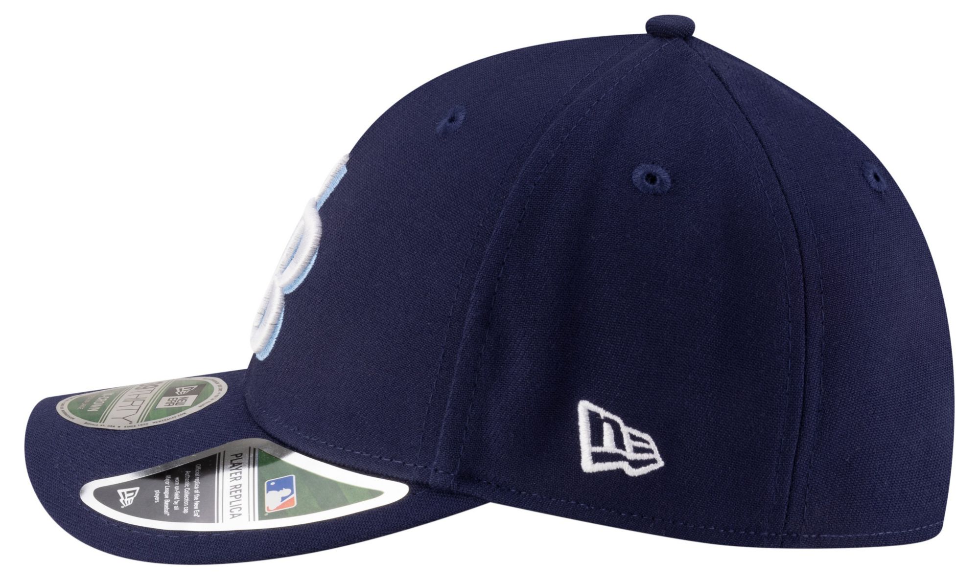 New Era Youth Tampa Bay Rays Black Game 39Thirty Replica Player Hat product image