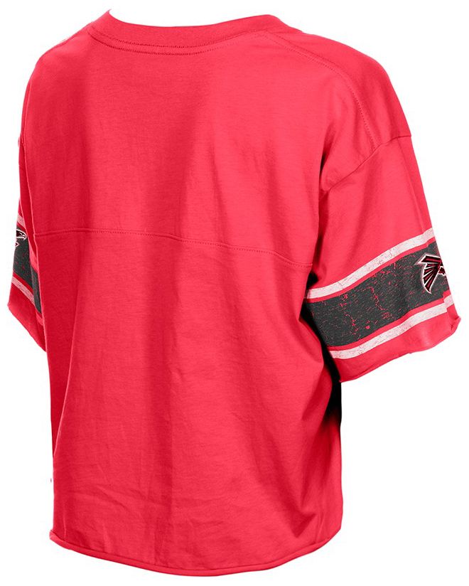 New Era Women's Atlanta Falcons Red Bubble Faded T-Shirt product image