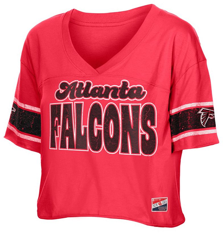 New Era Women's Atlanta Falcons Red Bubble Faded T-Shirt product image