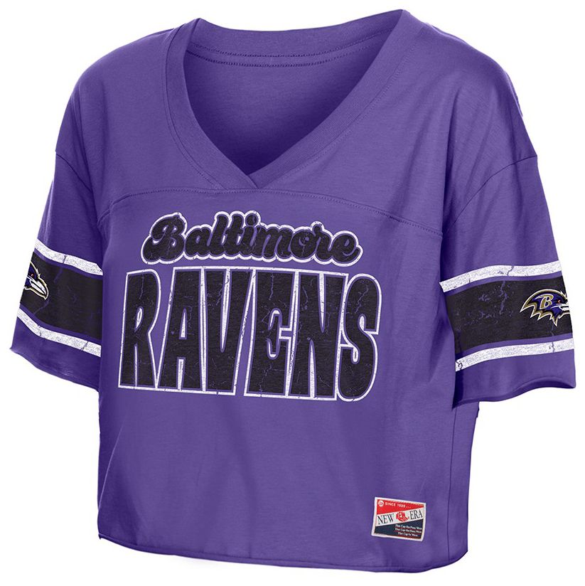 New Era Women's Baltimore Ravens Purple Bubble Faded T-Shirt product image