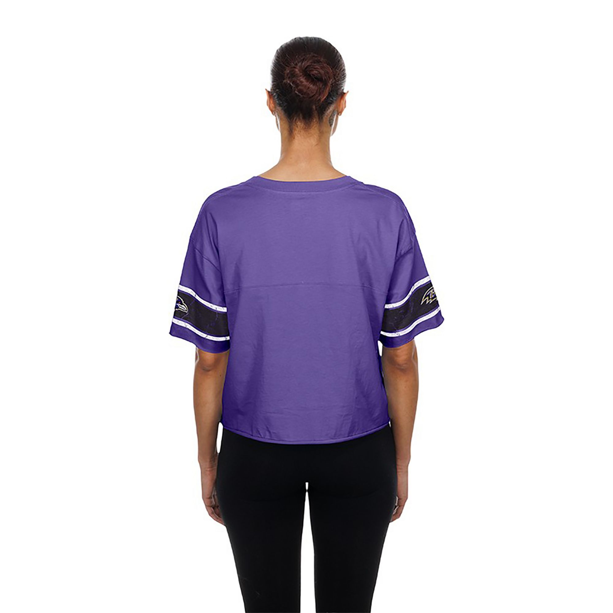 New Era Women's Baltimore Ravens Purple Bubble Faded T-Shirt product image