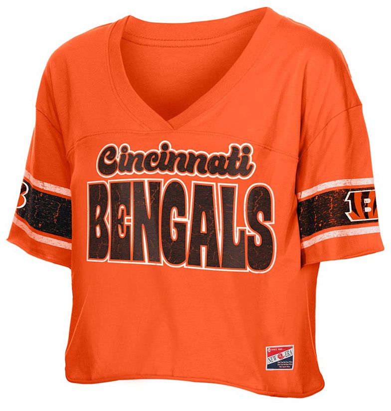 New Era Women's Cincinnati Bengals Orange Bubble Faded T-Shirt product image
