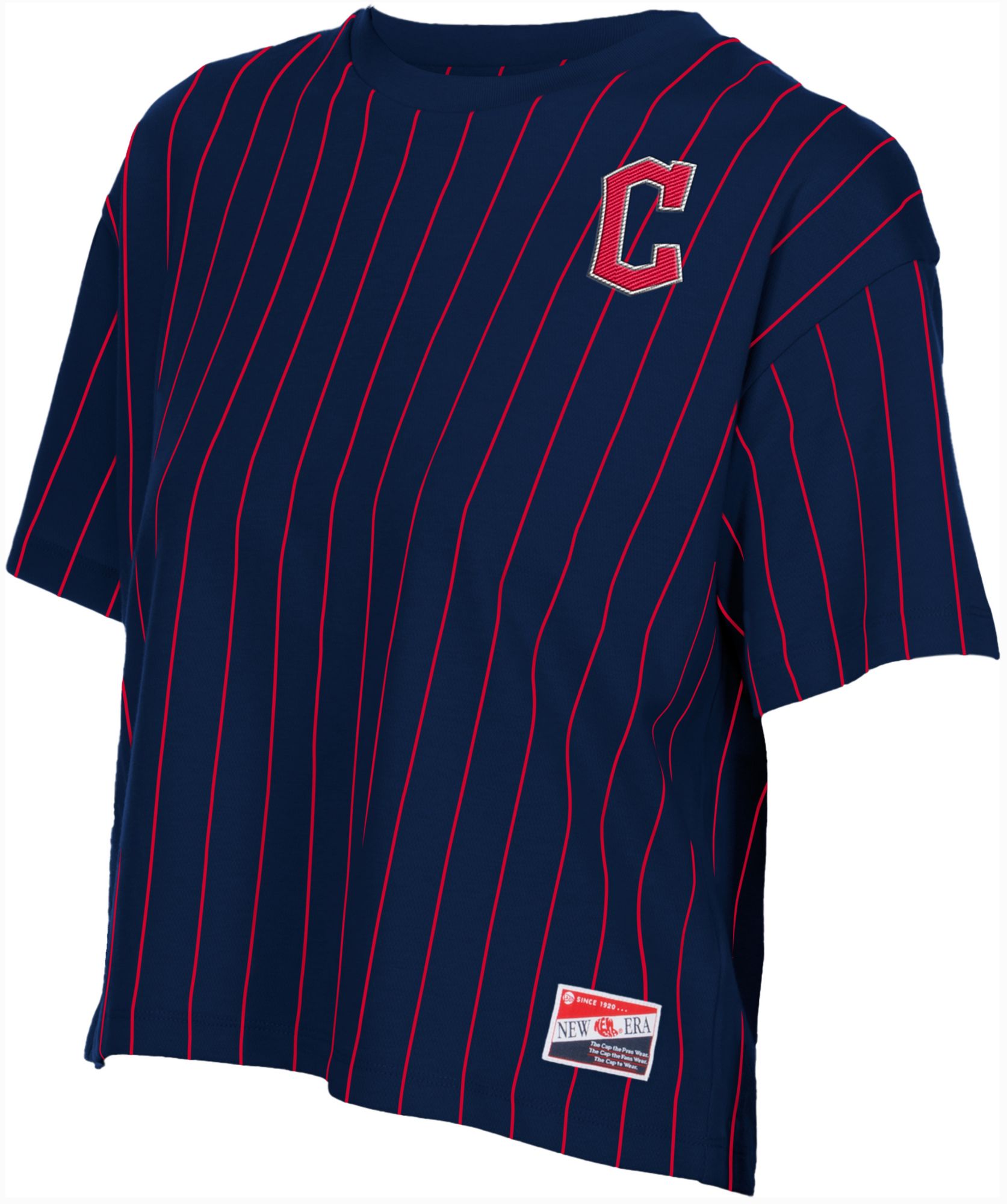 New Era Women's Cleveland Guardians Navy Throwback T-Shirt product image