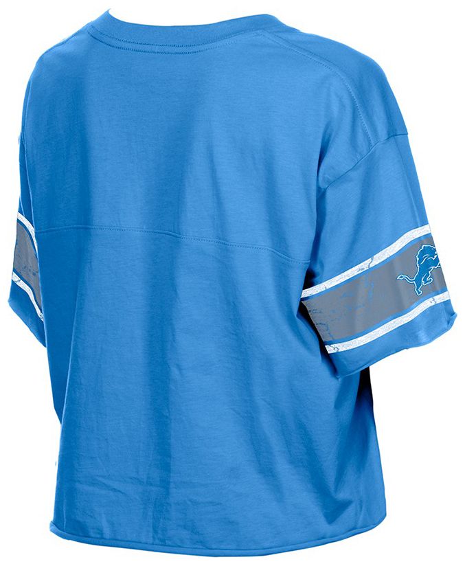 New Era Women's Detroit Lions Blue Bubble Faded T-Shirt product image