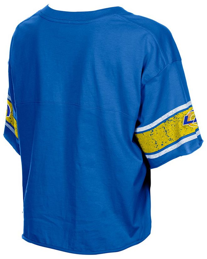 New Era Women's Los Angeles Rams Blue Bubble Faded T-Shirt product image