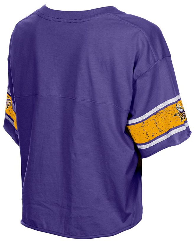 New Era Women's Minnesota Vikings Purple Bubble Faded T-Shirt product image