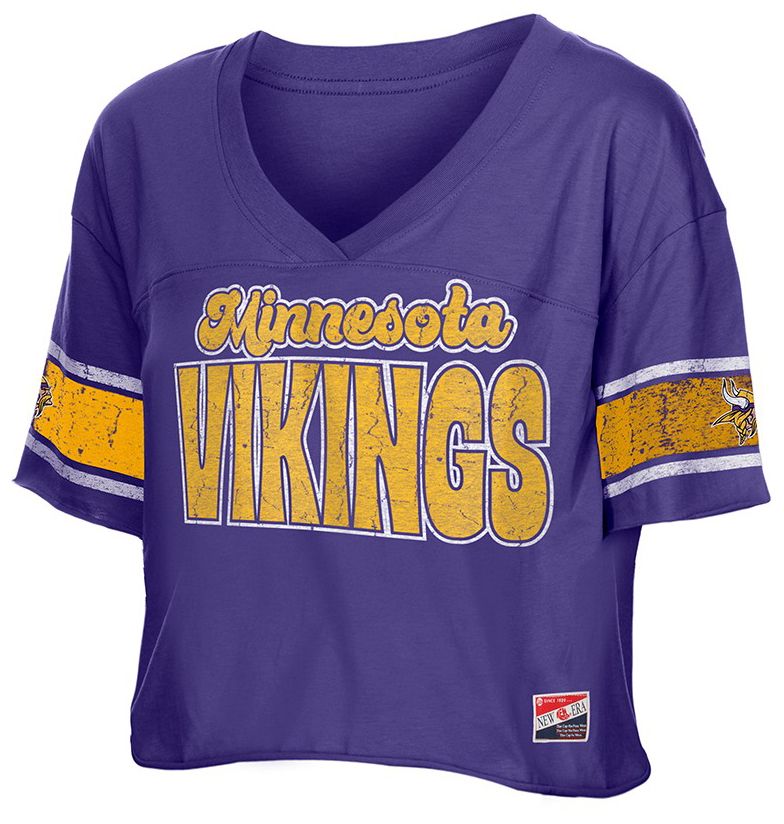 New Era Women's Minnesota Vikings Purple Bubble Faded T-Shirt product image