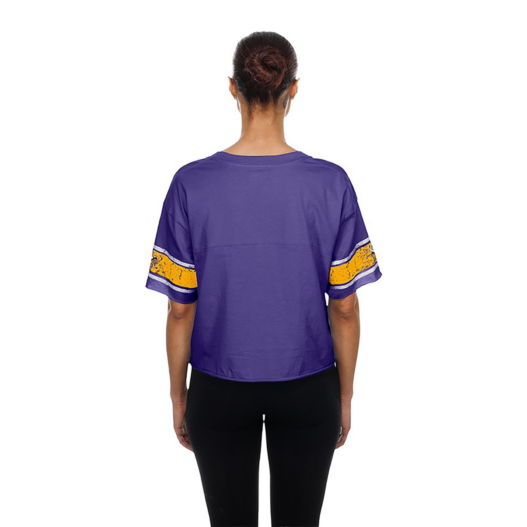 New Era Women's Minnesota Vikings Purple Bubble Faded T-Shirt product image