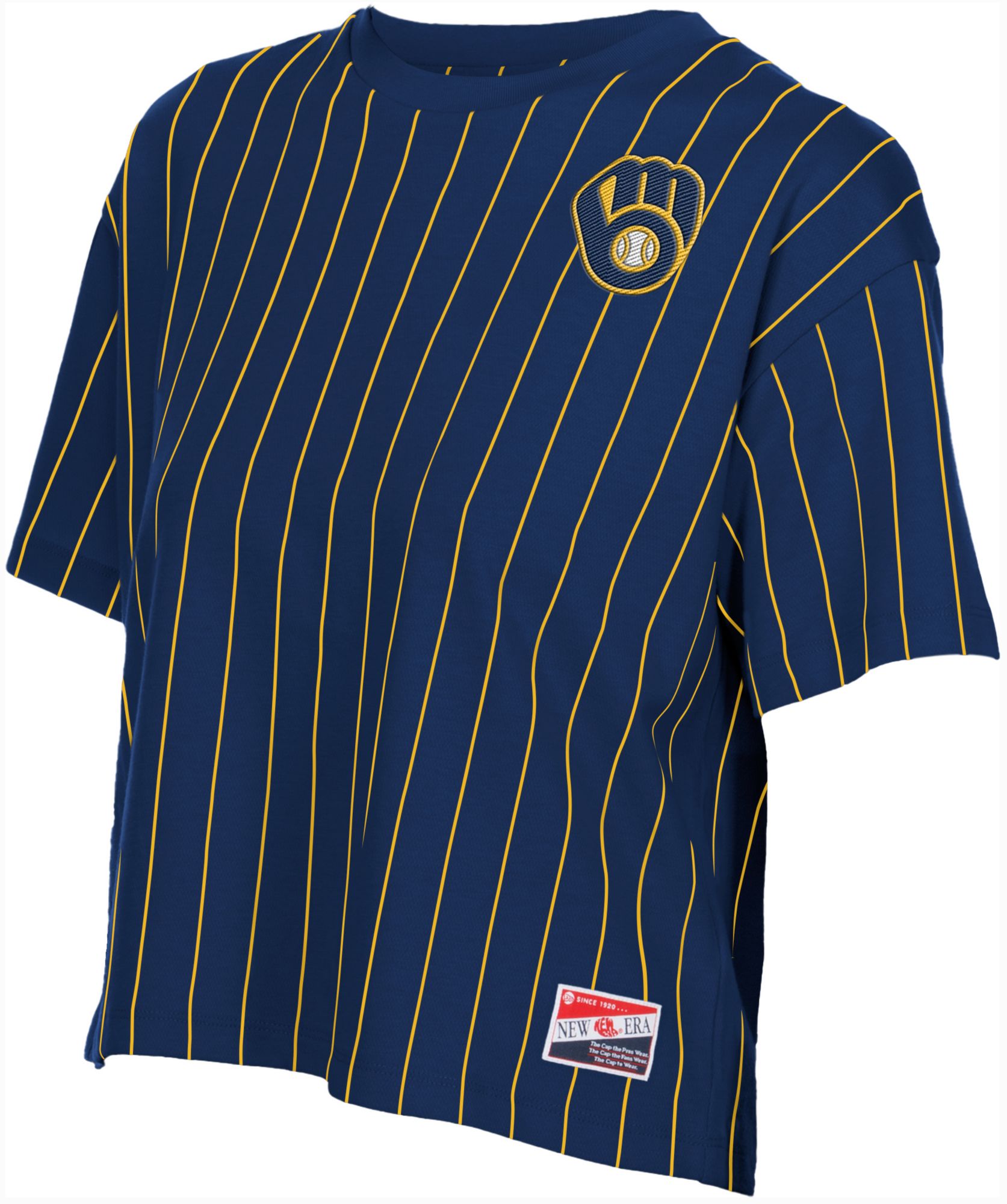 New Era Women's Milwaukee Brewers Navy Throwback T-Shirt product image