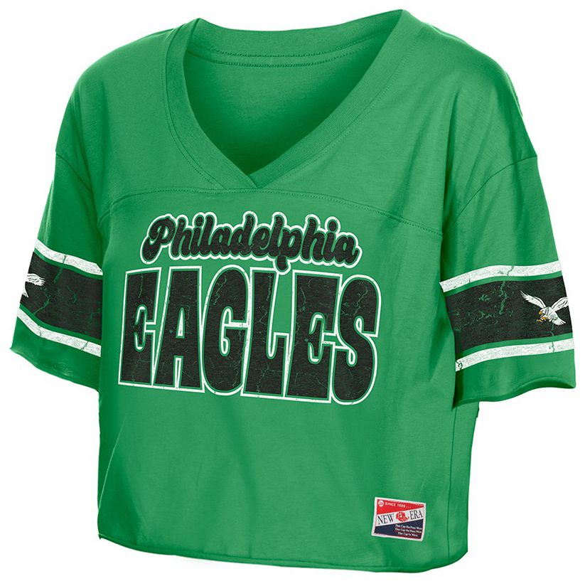 New Era Women's Philadelphia Eagles Green Bubble Faded T-Shirt product image