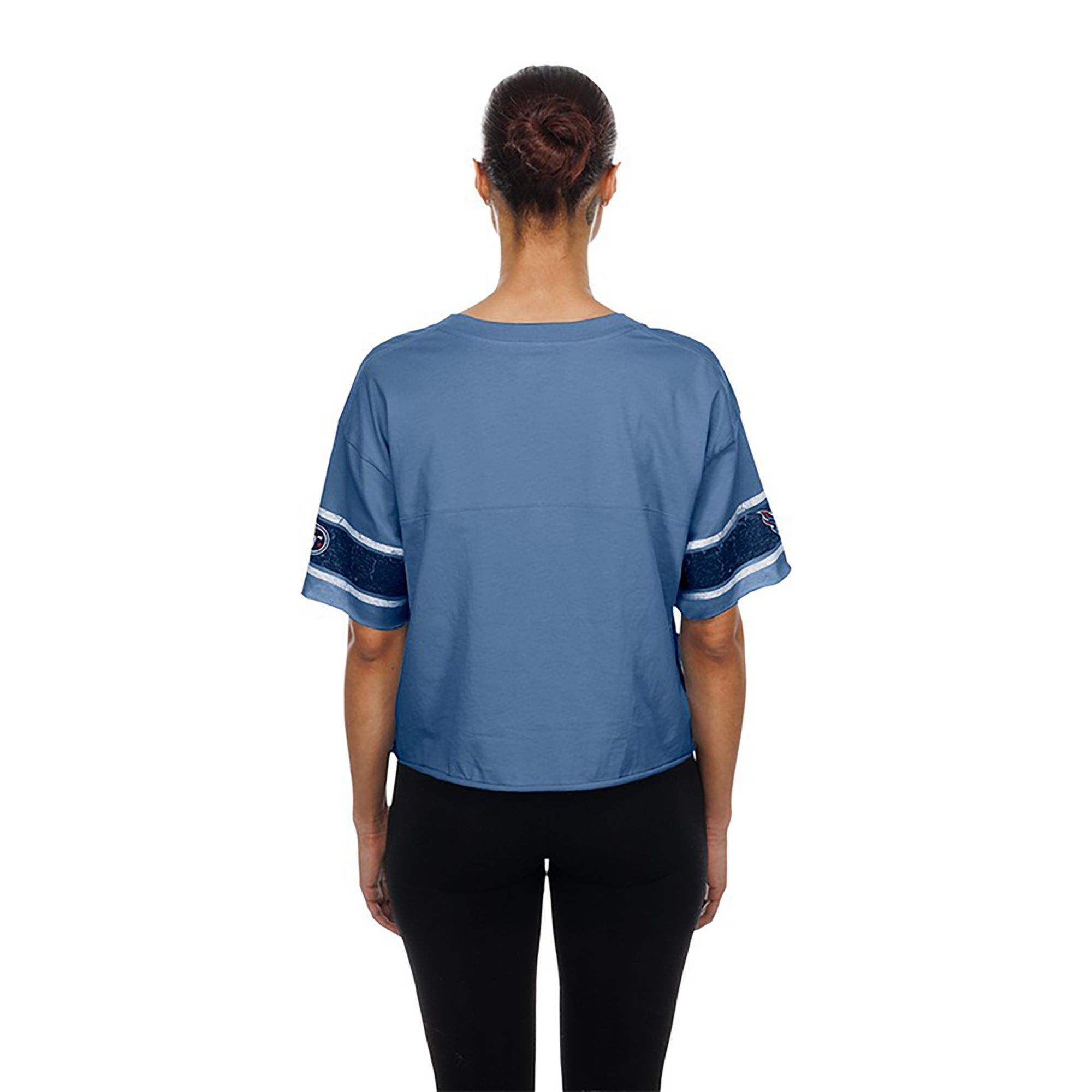 New Era Women's Tennessee Titans Blue Bubble Faded T-Shirt product image