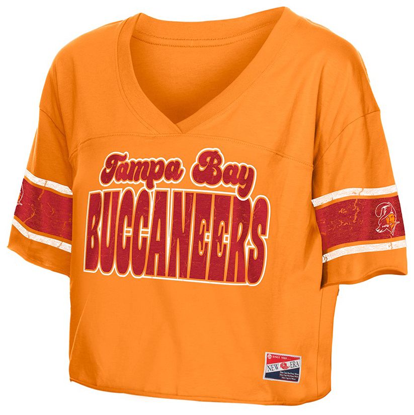 New Era Women's Tampa Bay Buccaneers Orange Bubble Faded T-Shirt product image