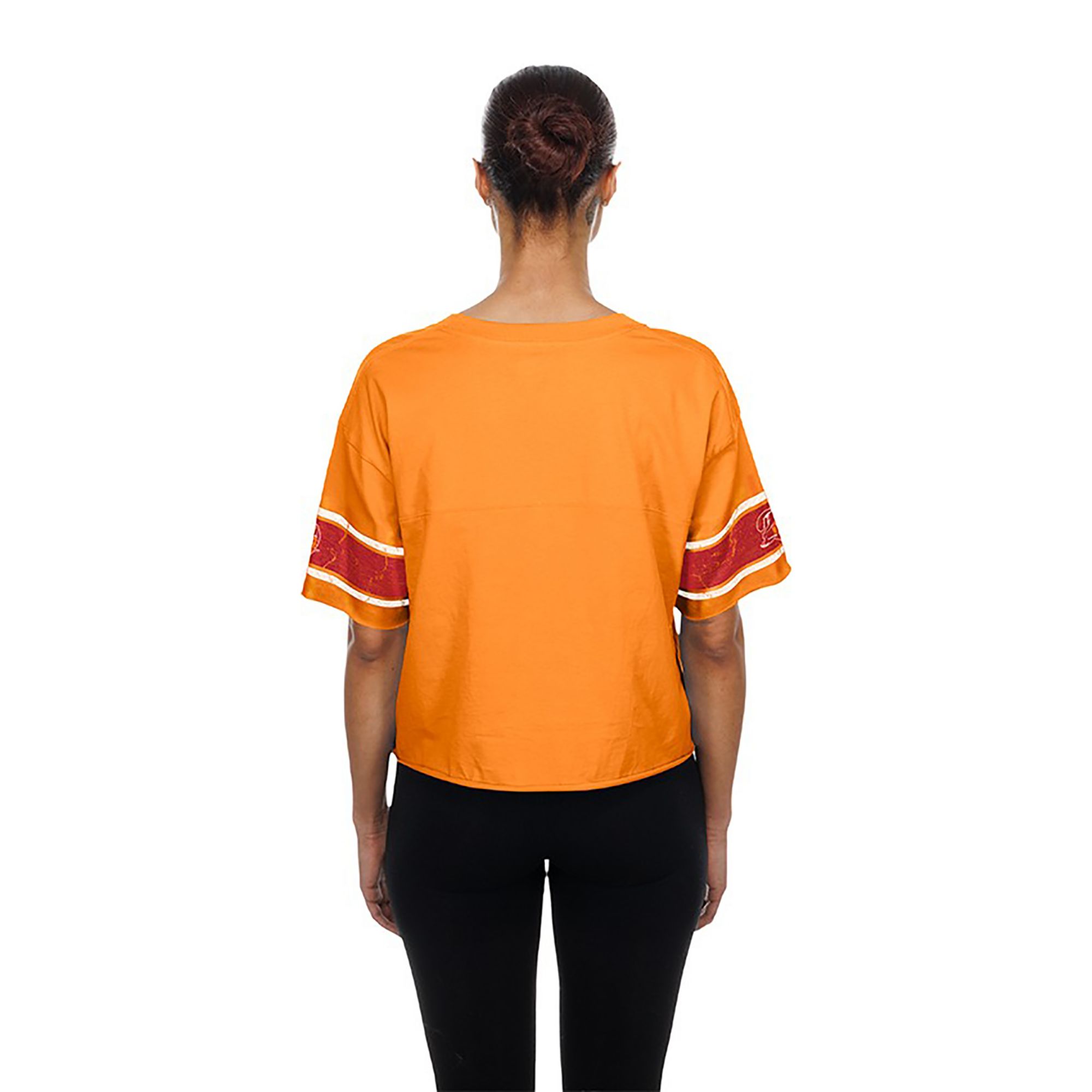 New Era Women's Tampa Bay Buccaneers Orange Bubble Faded T-Shirt product image