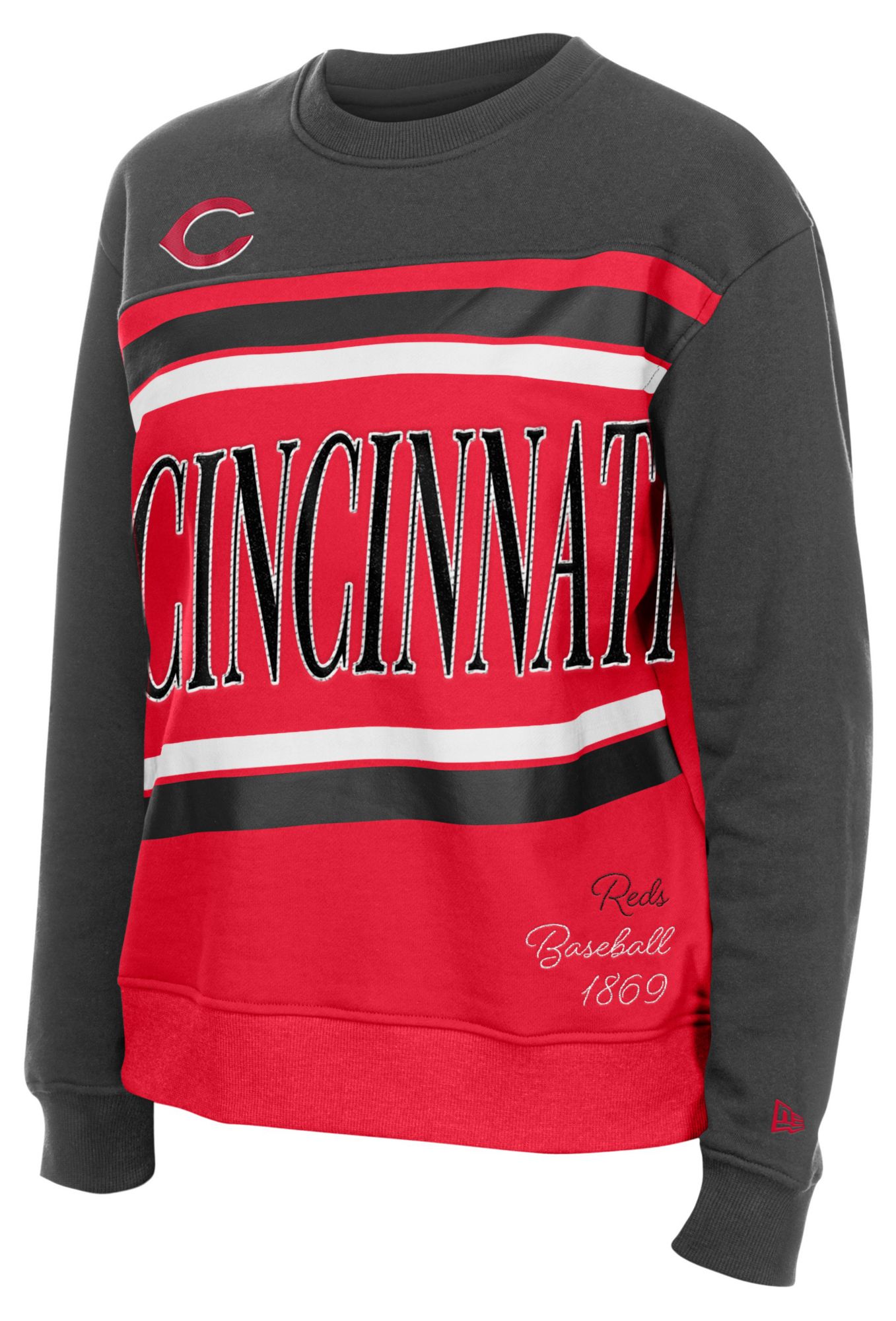 New Era Women's Cincinnati Reds Red Game Day Crewneck Sweatshirt product image