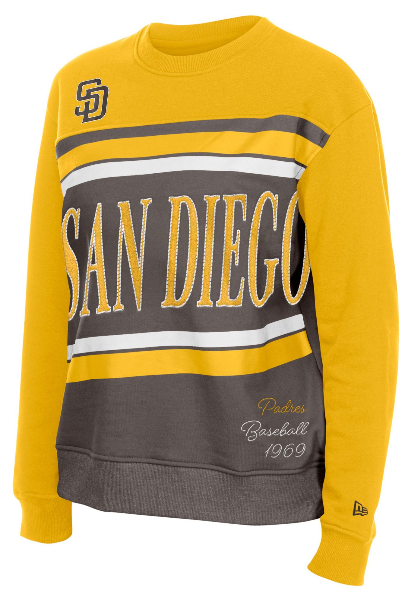 New Era Women's San Diego Padres Brown Game Day Crewneck Sweatshirt product image