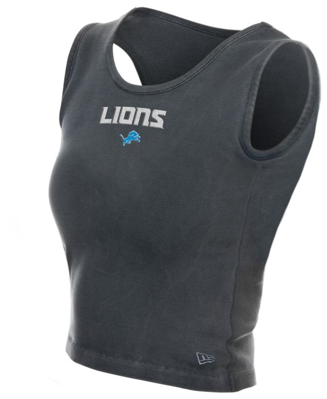 New Era Women's Detroit Lions Grey Glitter Tank Top product image