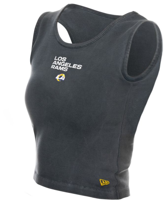 New Era Women's Los Angeles Rams Grey Glitter Tank Top product image