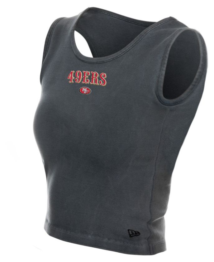 New Era Women's San Francisco 49ers Grey Glitter Tank Top product image