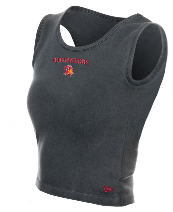 New Era Women's Tampa Bay Buccaneers Grey Glitter Tank Top product image