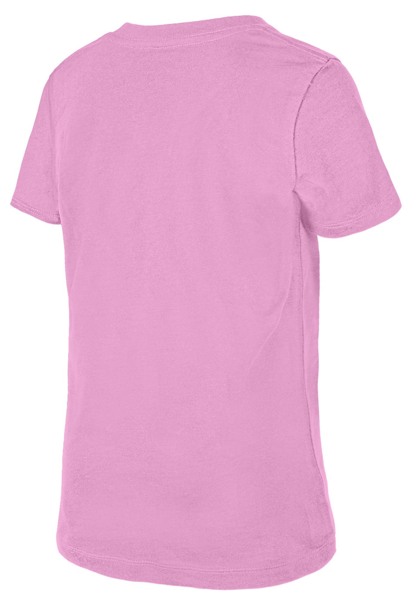 New Era Girls' Atlanta Braves Pink Flip Sequin T-Shirt product image