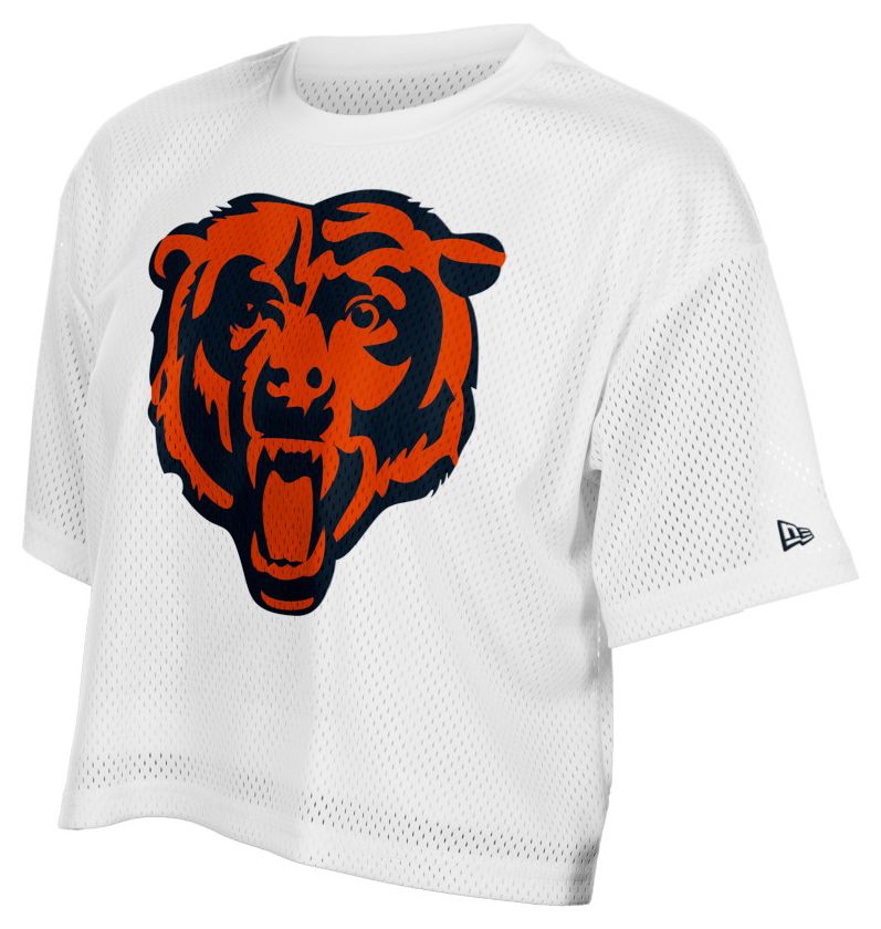 New Era Women's Chicago Bears White Mesh Boxy T-Shirt product image