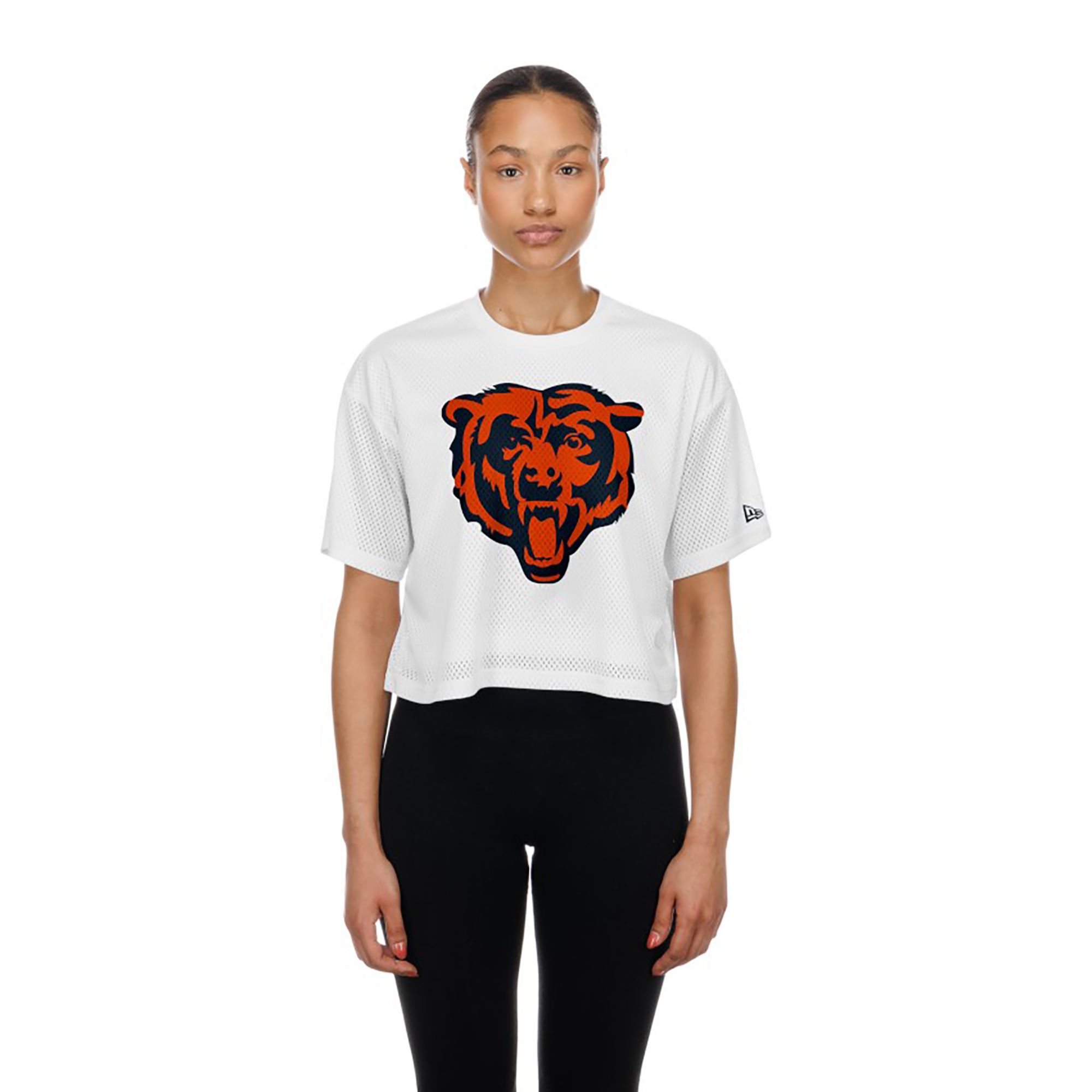 New Era Women's Chicago Bears White Mesh Boxy T-Shirt product image