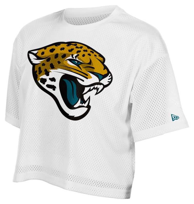 New Era Women's Jacksonville Jaguars White Mesh Boxy T-Shirt product image