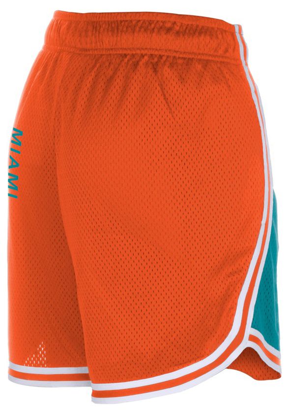 New Era Women's Miami Dolphins Turquoise Mesh Shorts product image