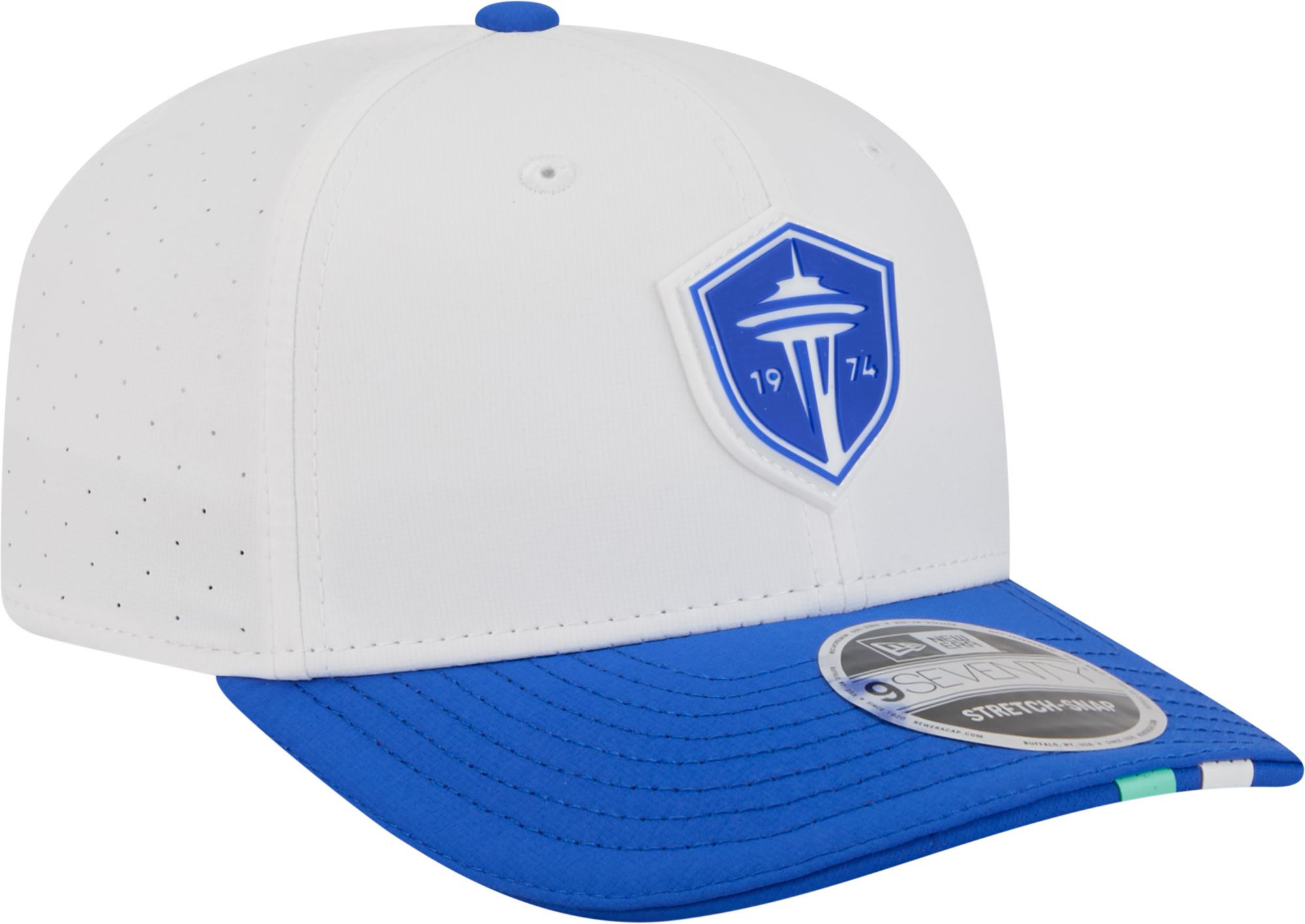 New Era Adult Seattle Sounders 2026 Bright Blue 9Seventy Adjustable Hat product image