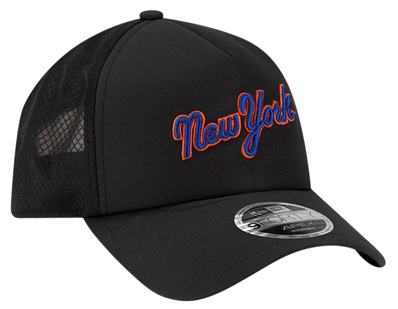 New Era Adult New York Mets Black Batting Practice Apex 9Forty Adjustable Hat product image