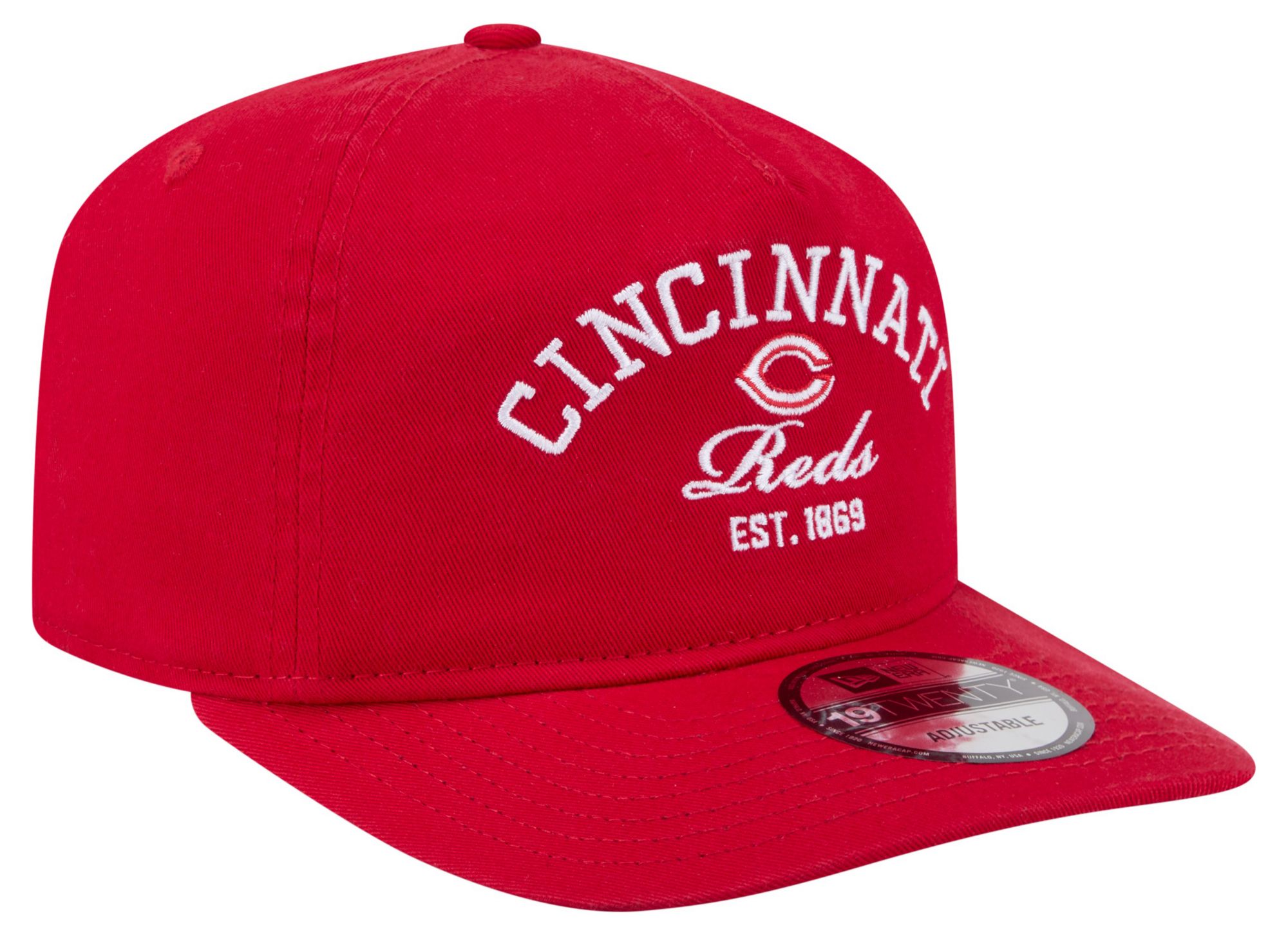New Era Adult Cincinnati Reds Red 19Twenty Stacked Adjustable Hat product image